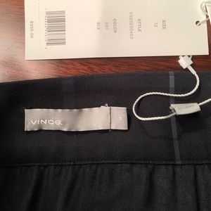 Vince pleated asymmetrical skirt